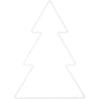 Metal Fir Tree White Large