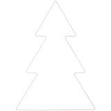 Metal Fir Tree White Large