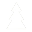 Metal Fir Tree White Medium