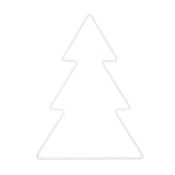 Metal Fir Tree White Medium