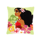 Moana Island Girl Cross Stitch Cushion Kit