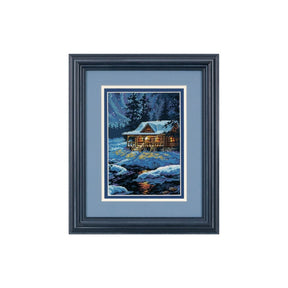 Moonlit Cabin Cross Stitch Kit
