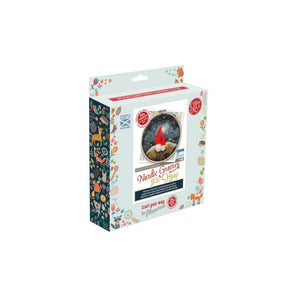 Nordic Gnomes in a Hoop Needle Felting Kit