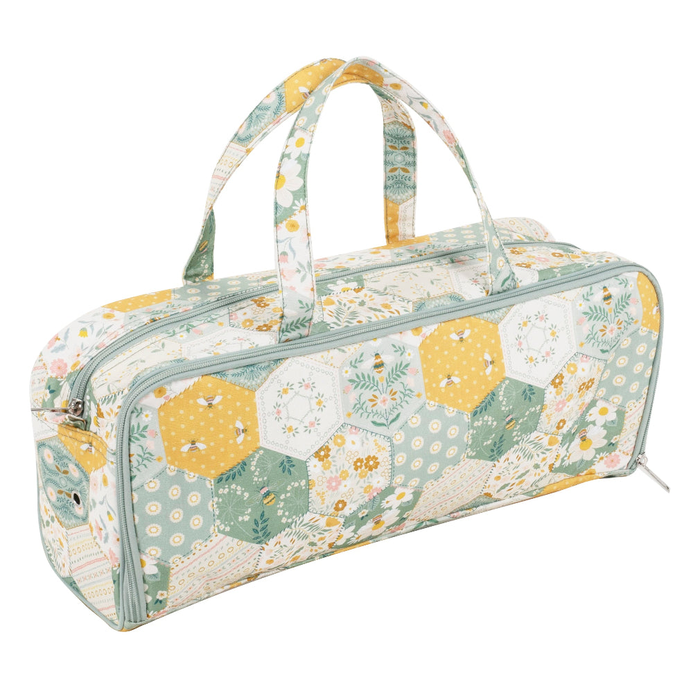 Patchwork Bee Knitting Bag with Needle Storage