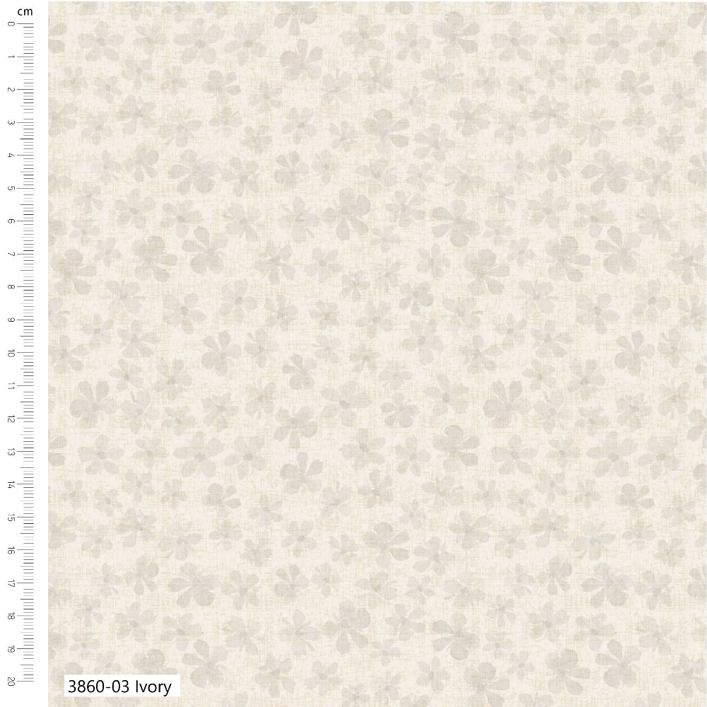 Textured fabric swatch with a subtle pattern on a light beige background