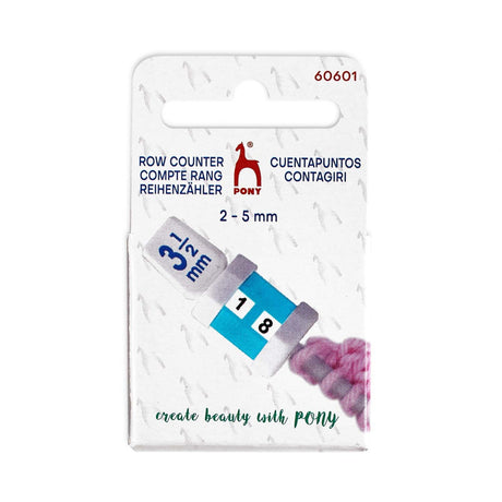 Pony Row Counter for Small Knitting Needles