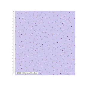 Procraftination Pins and Needles Cotton Fabric
