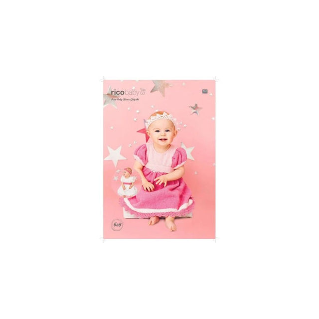 Rico Baby Dress and Headband DK Knitting Pattern 608