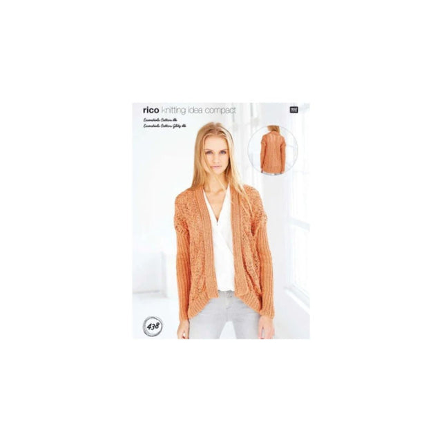 Rico Cardigan and Waistcoat DK Knitting Pattern 438