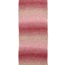 A vertical rectangular fabric swatch with a soft gradient pattern transitioning from deep dusty red at the top to light pink and warm beige at the bottom, shown on a plain white background.