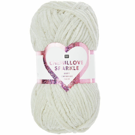 Rico Creative Chenillove Sparkle Yarn - Soft Sparkly Chenille