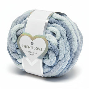 Rico Creative Chenillove Super Big Print Yarn - Luxe Chenille for Bold Projects