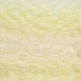 A close-up of a fine knit fabric with a soft gradient transitioning from pale yellow at the top to a warm cream/beige at the bottom.
