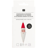 Rico Design Christmas felt hanger kit in its original white packaging, featuring a Santa Claus face embroidery kit with a size indicator of 4.5 x 16 cm.