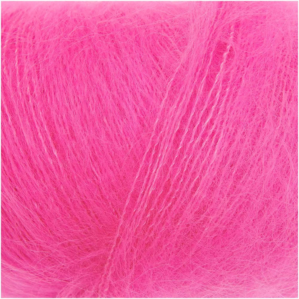 Rico Essentials Super Kid Mohair Loves Silk Neon Pink