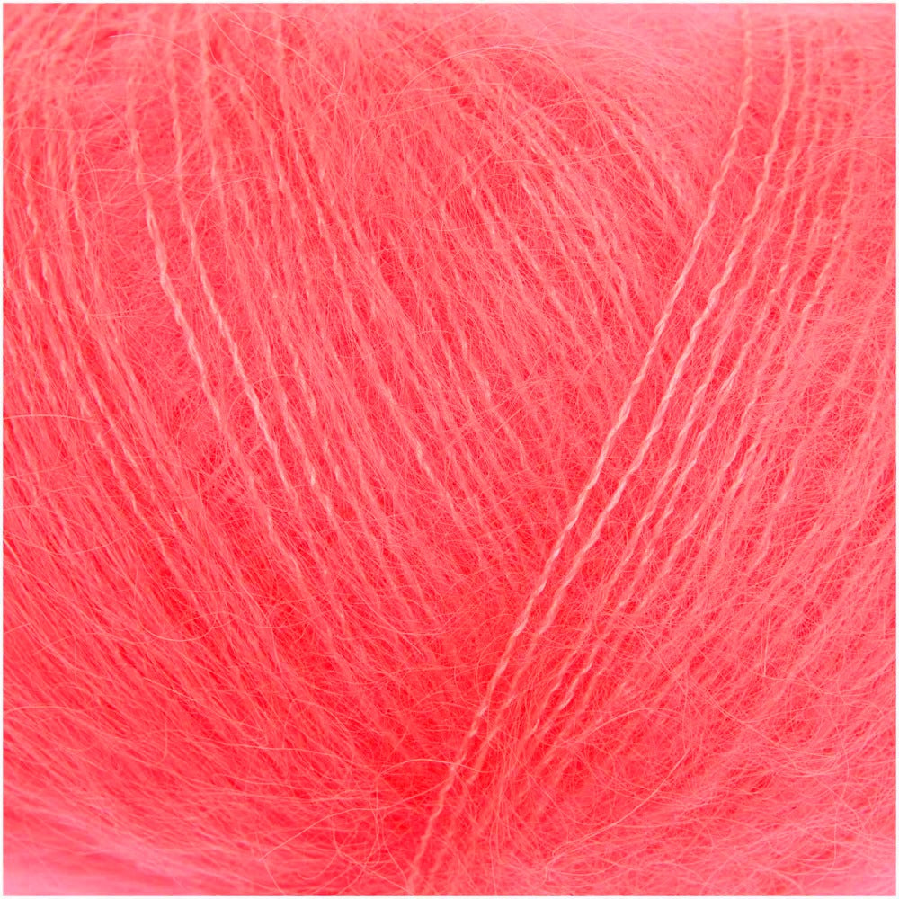 Rico Essentials Super Kid Mohair Loves Silk Neon Red