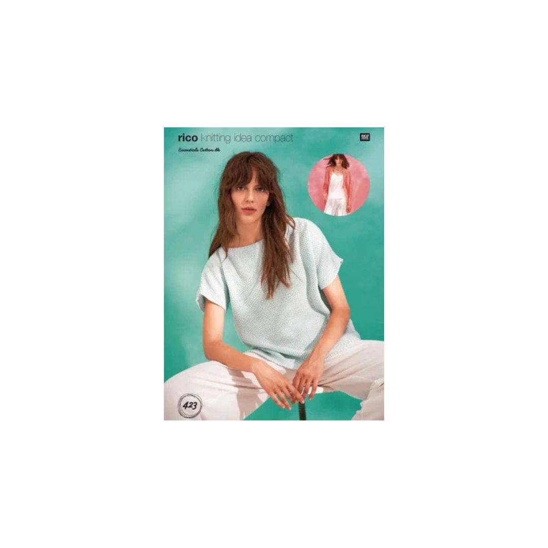 Rico Essentials Cotton DK Knitting Pattern 423