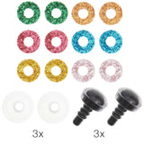 Rico Glitter Safety Eyes 12 mm