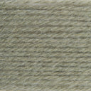A close-up texture shot of a soft, fuzzy yarn or fleece material in a muted sage green-gray color.