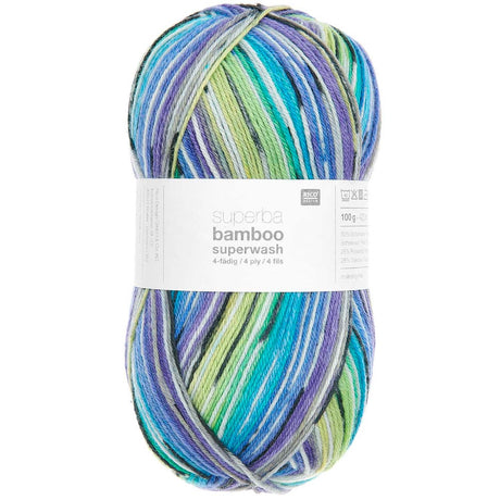 Rico Superba Bamboo Rainbow Sock Yarn