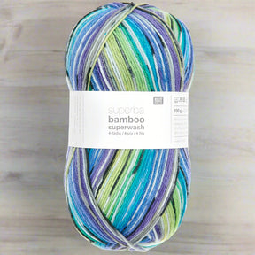 Rico Superba Bamboo Rainbow Sock Yarn