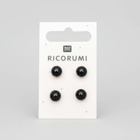 Ricorumi Brown Button Eyes 8.5 mm