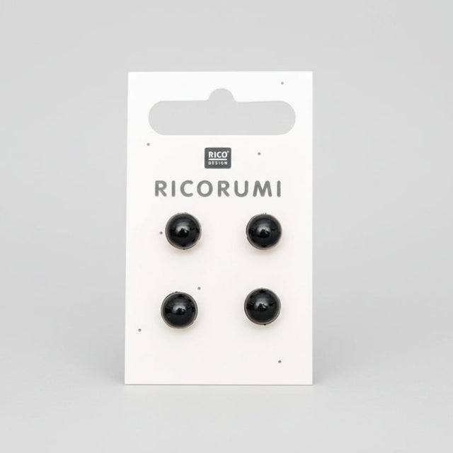 Ricorumi Brown Button Eyes 8.5 mm