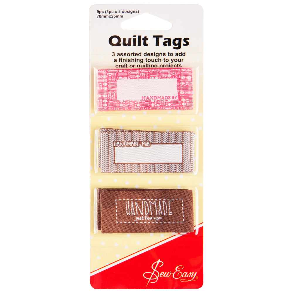 Sew Easy Quilt Tags Handmade