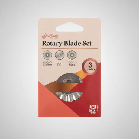 Sew Easy Rotary Blade Set Pinking Skip and Wave