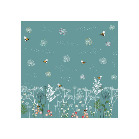 Sewing Sanctury Chanting Meadow Double Border Sage Fabric