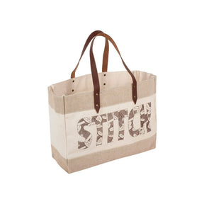 Stitch Shoulder Tote Bag