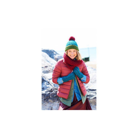 Stylecraft Aran Hat, Snood and Wristwarmers Knitting Pattern 9930