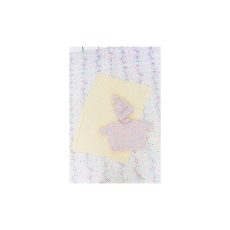 Stylecraft Baby Blanket Knitting Pattern 9975