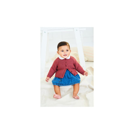 Stylecraft Baby Cardigan DK Knitting Pattern 10240