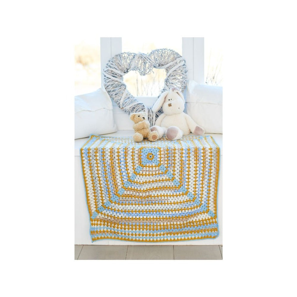 Stylecraft Baby Blanket Crochet Pattern 10065