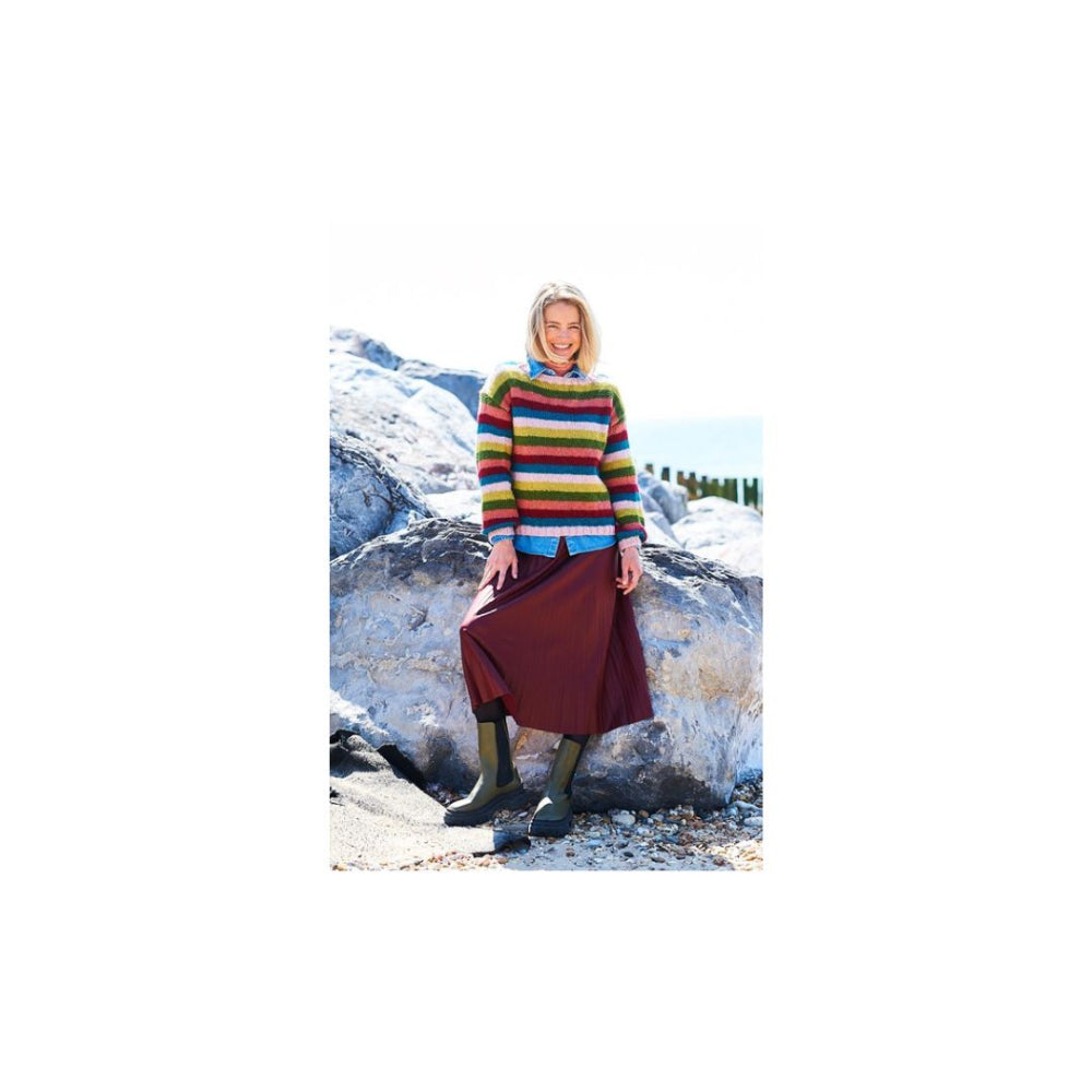 Stylecraft Boat Neck Aran Sweater Knitting Pattern 9927