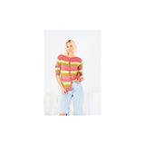 Stylecraft DK Knitting Pattern Stripey Buttoned Sweater 10142
