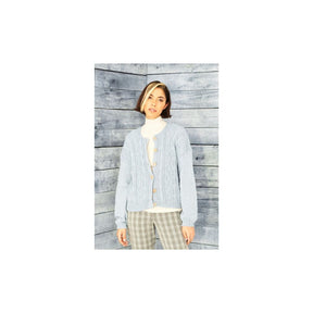 Stylecraft Cardigan DK Knitting Pattern 9856