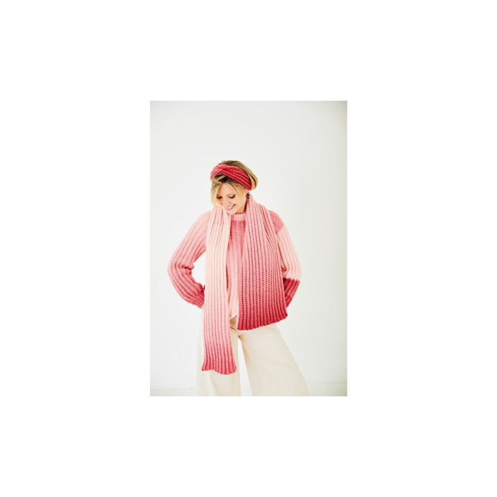 Stylecraft Chunky Scarf and Headband Knitting Pattern 10187