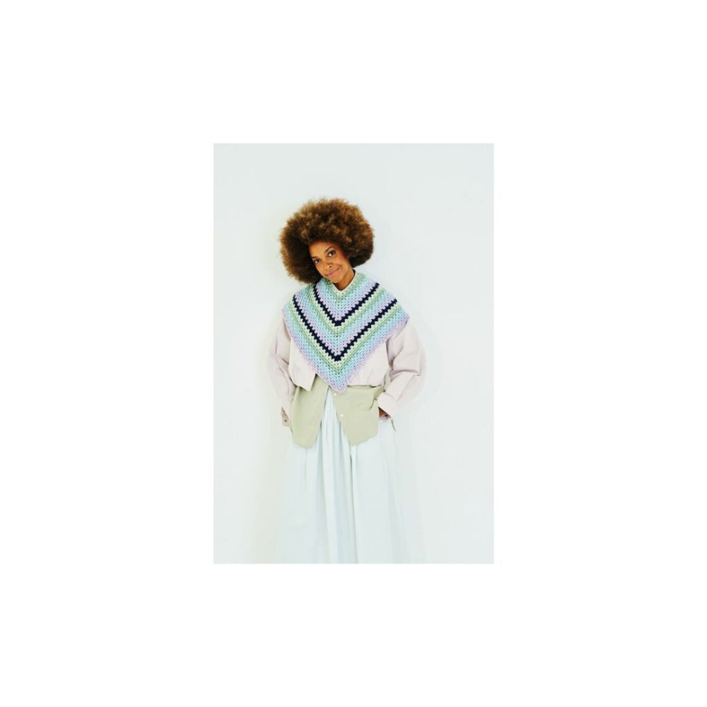 Stylecraft Short Poncho Crochet Pattern 10169