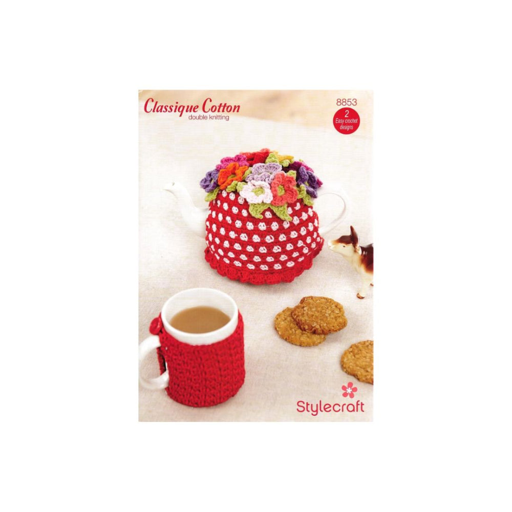 Stylecraft Tea Cosy and Mug Cosy Crochet Pattern 8853