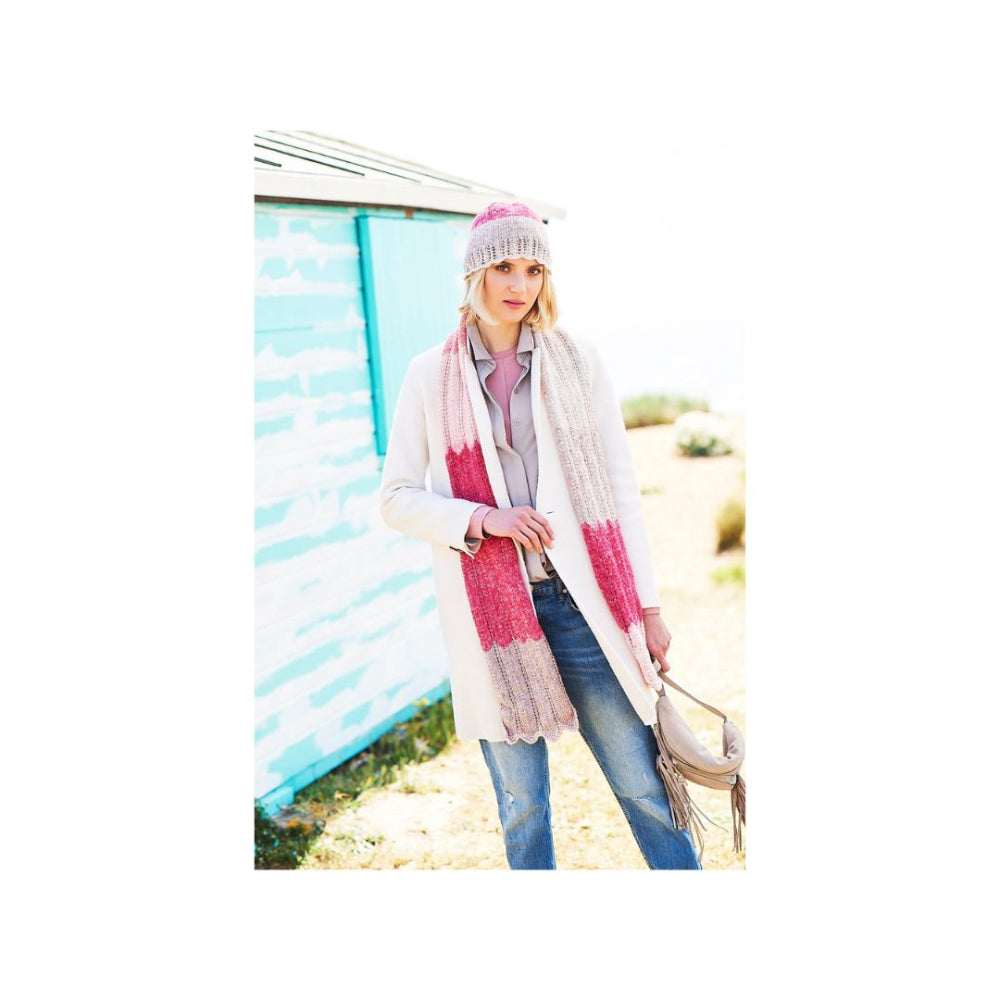 Stylecraft DK Hat and Scarf Knitting Pattern 9675