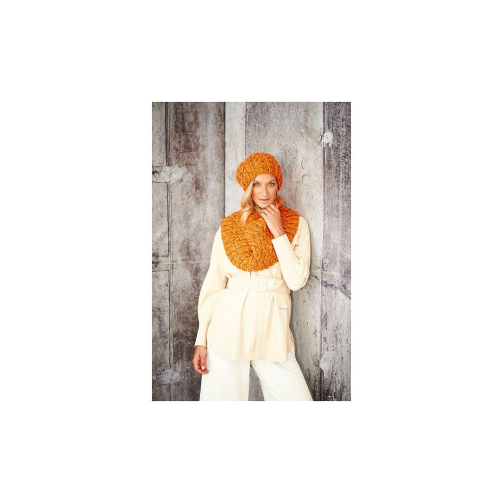 Stylecraft Hat and Cowl Super Chunky Knitting Pattern 9805