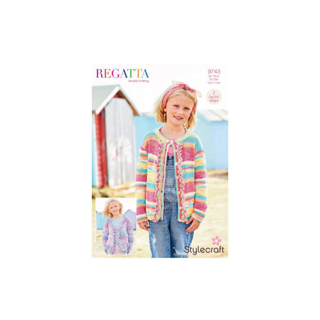 Stylecraft Kids Cardigan DK Knitting Pattern 9743
