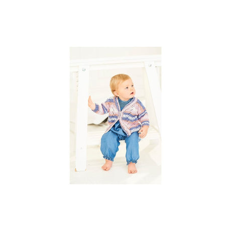 Stylecraft Kids Cardigan DK Knitting Pattern 9843