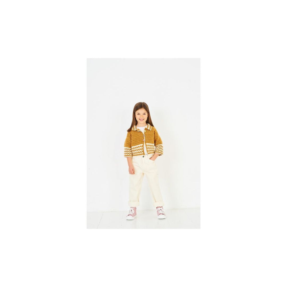 Stylecraft Kids Crochet Cardigan Pattern 10226
