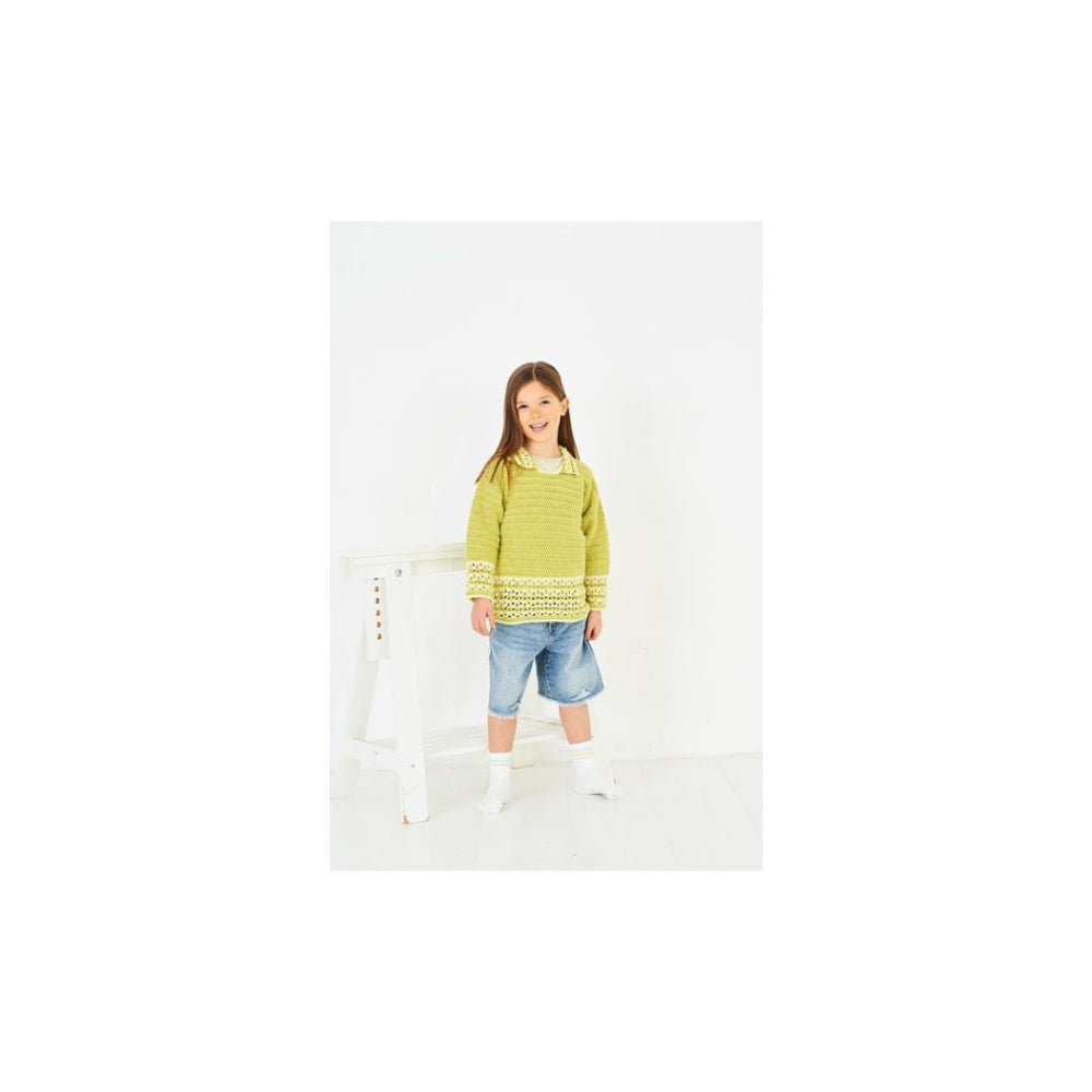 Stylecraft Kids Crochet Sweater Pattern 10226