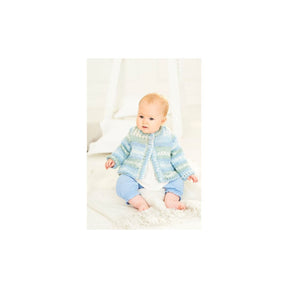 Stylecraft Kids DK Cardigan Knitting Pattern 9842