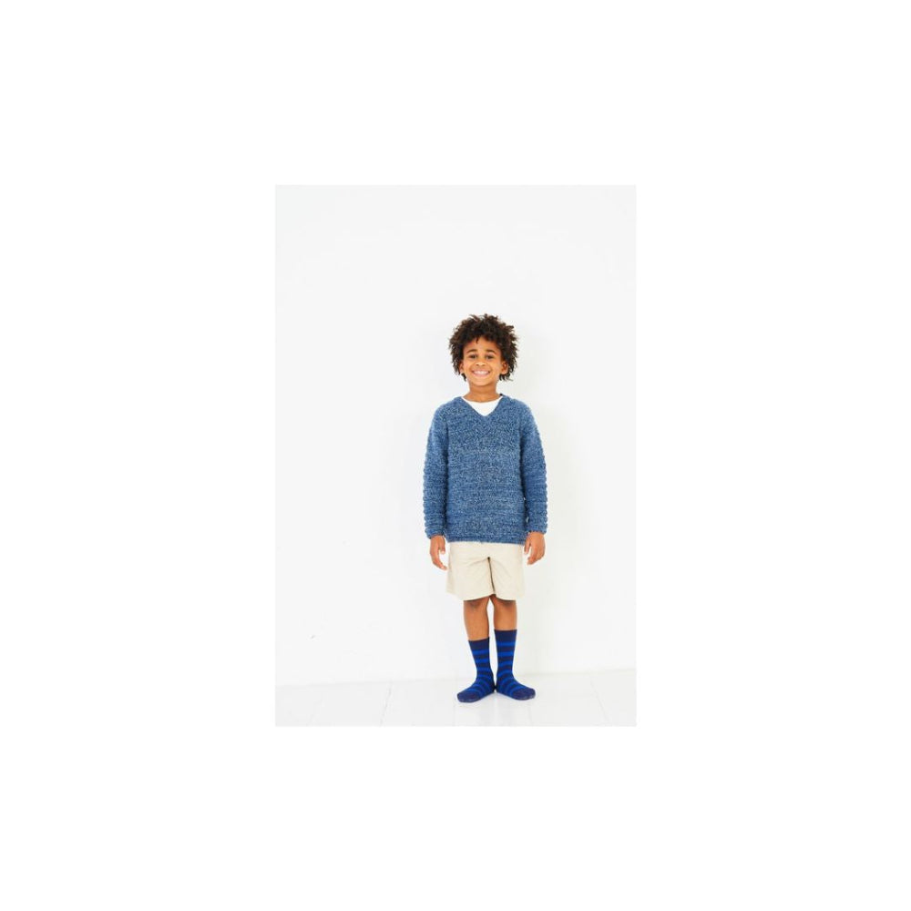 Stylecraft Kids DK Sweater Knitting Pattern 10223