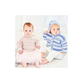 Stylecraft Kids Hoodie and Jumper DK Knitting Pattern 9749